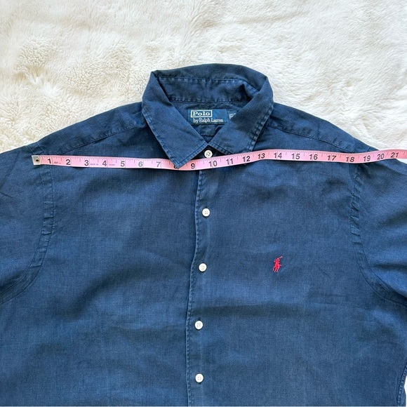 Polo by Ralph Lauren men linen shirt size XL - Picture 3 of 5